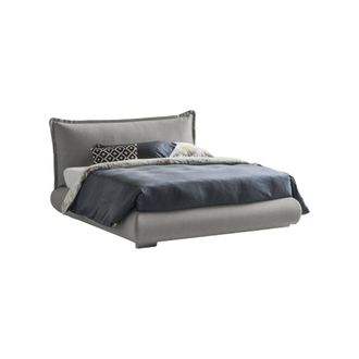 Talamo Italia Talamo Italia - Cama Matrimonial Ilenia, Cama Contenedor Con Tapizado De Tela Y Cabecero, 100% Made In Italy, Apertura Frontal, Adecuado Para Colch&oacute;n 