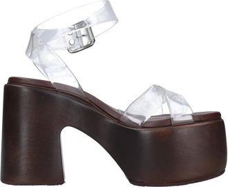 Casadei Plexi Sandalen - Dames - Sandalen met hakken - Bruin - 37 EU - Schoenen