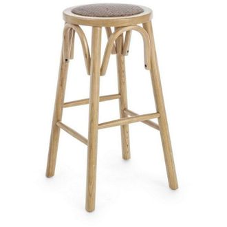 BIZZOTTO Bizzotto - Taburete Alto De Estilo R&uacute;stico En Madera Natural
