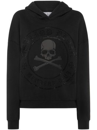 Philipp Plein skull-print hoodie - Black