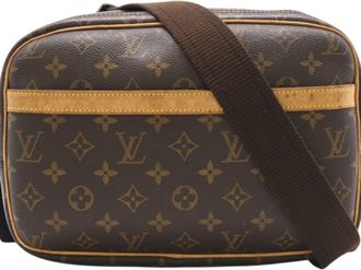 Louis Vuitton Brown Coated Canvas Shoulder Bag (Pre-Owned)