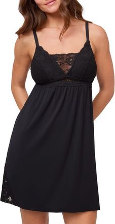 Montelle Intimates Mastectomy Chemise in Black at Nordstrom, Size Xx-Large