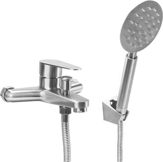 OEM Grifo De Ba&ntilde;era Con Ducha De Mano, Mezclador De Ba&ntilde;era De Acero Inoxidable Con Manguera Flexible Y Soporte De Pared, Mezclador De Ba&ntilde;era Monomando, Gr