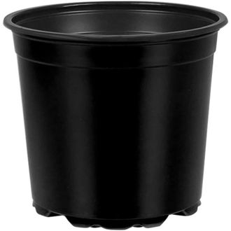 vidaXL Flower Pot 200 pcs Black &Oslash; 15 x 13 cm Plastic vidaXL