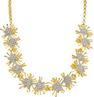 Kenneth Jay Lane 22K Plated Link Necklace