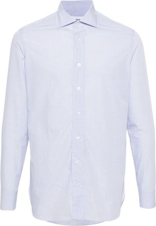 Lardini check-pattern shirt - men - Cotton - 43 - Blue