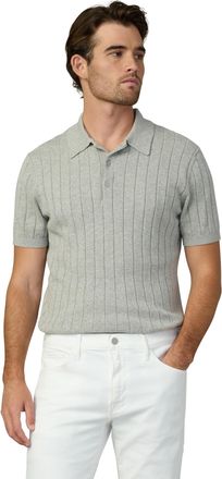 Joe's Mens Guy Polo Sweater, Heather Grey, XXL