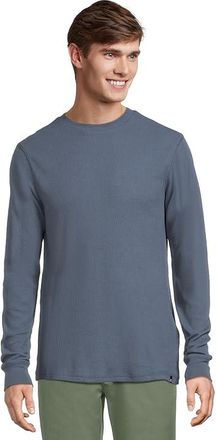 Billabong Essential Thermal Mens Long Sleeve Pullover Blue : SM, Cotton/Polyester