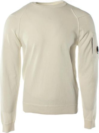 C.P. Company C.p. Company, Truien & Vesten, Heren, Wit, S, Katoen, Witte Katoenen Trui Sea Island Stijl