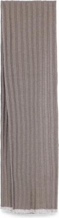 Brunello Cucinelli Ribbed-knit Cashmere Scarf