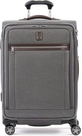 Travelpro Platinum Elite Softside Expandable Medium 25-Inch Checked Luggage in Vintage Grey at Nordstrom