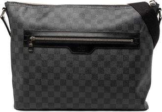 Louis Vuitton Damier Graphite Black Pvc Leather Shoulder Bag (Pre-Owned)