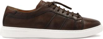 Kazar Bruine sportschoenen met snelle vetersluiting - Heren - Sneakers - Bruin - 41 EU - Leer - Schoenen