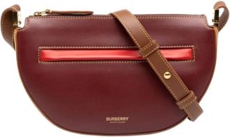 Burberry Pre-owned Mini Olympia Crossbody Bag - Dames - Vintage Schoudertas - Rood - ONE Size - Leer - Vintage