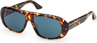 GCDS GD0067 52N Mens Sunglasses Tortoiseshell Size 56