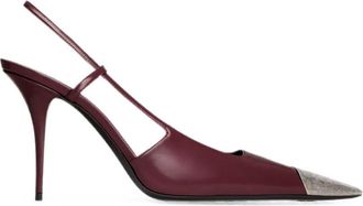 Saint Laurent Jeanne leren slingback-pumps