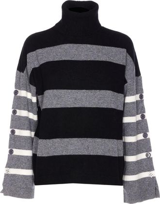 Liu Jo Maglione a righe - Grigio