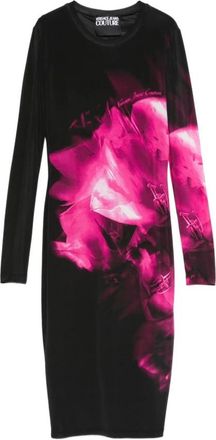 Versace Jeans Couture Magenta Jurk Collectie - Dames - Casual kleedjes - Veelkleurig - S - Kleedjes