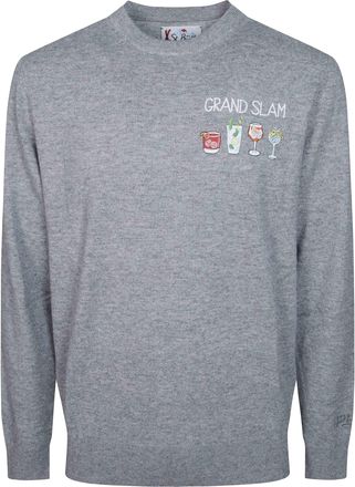 MC2 Saint Barth Grand Slam Embroidered Relaxed Knit Sweater