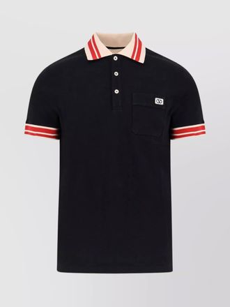 Valentino cotton short-sleeve polo shirt