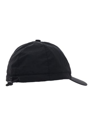 Stone Island Boys Baseball Cap Black Fabric Polyamide Hat