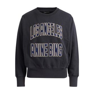Anine Bing Dames, Sweatshirts & Hoodies, Blauw, Maat: XS Katoen