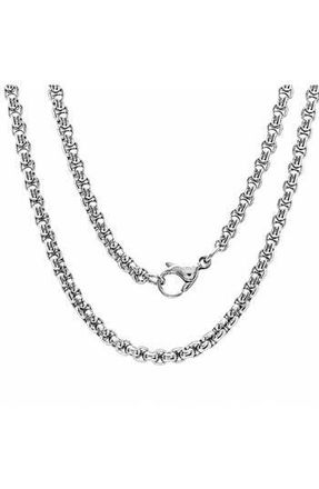 Steeltime Mens Stainless Steel Box Chain Necklace in Silver at Nordstrom Rack, Size 30