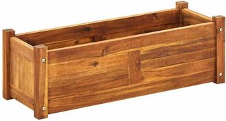 vidaXL Garden Raised Bed Acacia Wood 76x27.6x25 cm vidaXL
