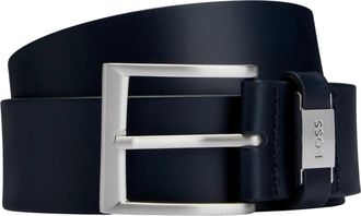HUGO BOSS Connio Riem - Heren - Riemen - Blauw - 110 CM - Leer - Accessoires