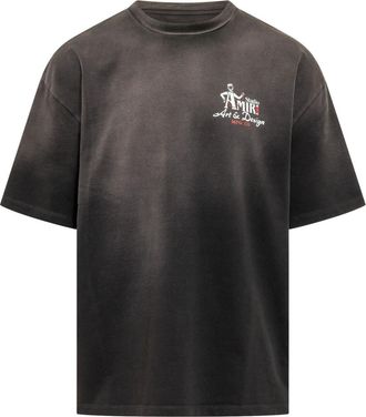 Amiri Dark Grey Logo T-Shirts