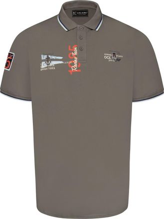 KAM Jeanswear Mens 1985 Racing Team Short Sleeve Polo Shirt - Grey - 8XL