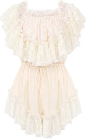Chlo&eacute; Dames, Jumpsuits & Playsuits, Wit, Maat: 2XS Katoen