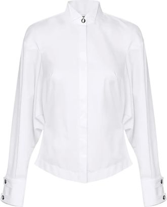 Elisabetta Franchi Camicia con colletto diplomatico - Bianco