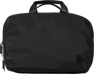 Emporio Armani Duffle Bag - Heren - Weekendtassen - Zwart - ONE Size - Polyester - Tassen