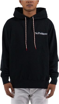 Aries Hombre, Sudaderas, Negro, Talla: S