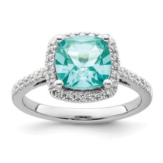 Diamond2Deal 14k White Gold Lab Grown Diamond Wedding Band Ring 1/4Ct Clarity- VS Color- G-H