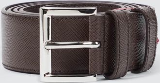 Prada Logo leather belt
