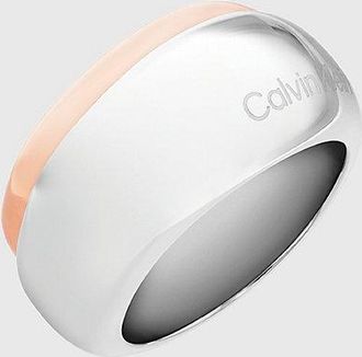 Calvin Klein Anillo grueso de dos tonos
