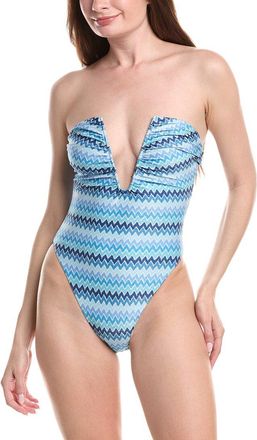 Ramy Brook Chevron Bianka One-Piece