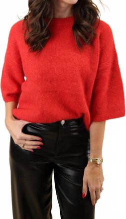 Pistola Denim Micah Sweater Top In Ruby