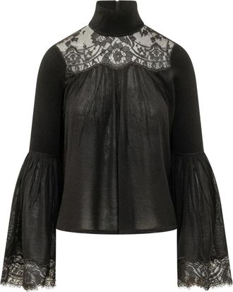 Zimmermann Valiant Kant Blouse - Dames - Blouses - Zwart - S - Katoen - Overhemden