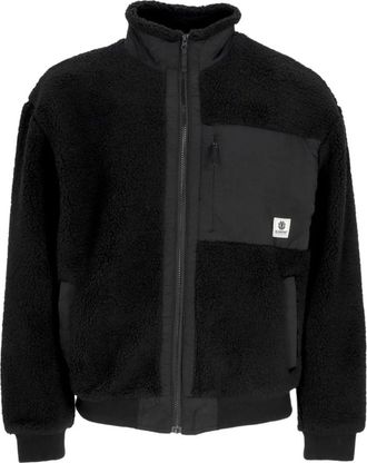Element Sherpa Jas Zwart - Heren - Vesten met rits - Zwart - XL - Polyester - Hoodies & sweatvesten