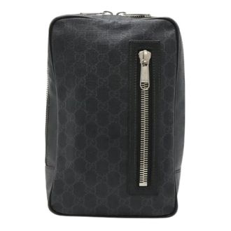 Gucci Pre-owned Cross Body Bags, female, Black, Size: ONE SIZE Pre-owned GG Supreme shoulder bag