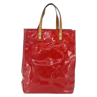 Louis Vuitton Reade Monogram Vernis Red Patent_Leather Handbag (Pre-Owned)