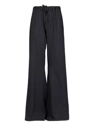 Hannes Roether drawstring trousers - Nero