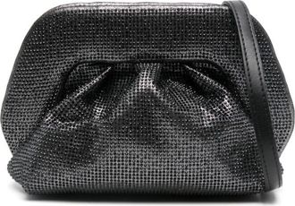 Themoirè Gea clutch bag - women - Recycled Polyurethane/Recycled Nylon - One Size - Black