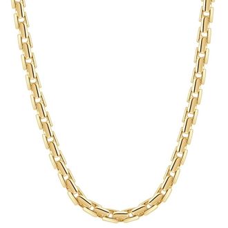 Pompeii3 14k Yellow Gold Womens 24 Chain Necklace 43 Grams 7mm Thick