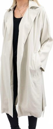FORE COLLECTION Timeless Trench Coat In Beige