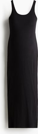 H&M MAMA Feinstrickkleid - Schwarz