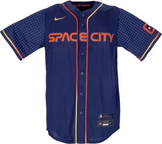Nike Houston Astros Honkbaljack - Heren - Fitness - Blauw - L - Polyester - Fitness